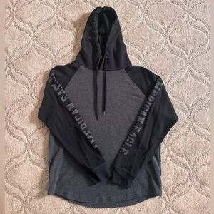 American Eagle Men's Soft Thermal Charcoal Hoodie